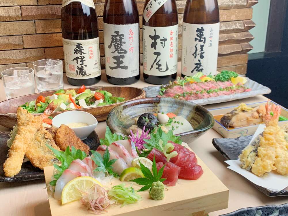 ディナータイム「居酒屋いろは」では旬のお刺身や天ぷらをがオススメです！